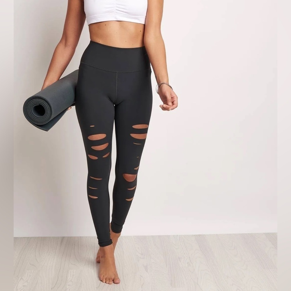 Alo Yoga High Waist Ripped Warrior Legging
